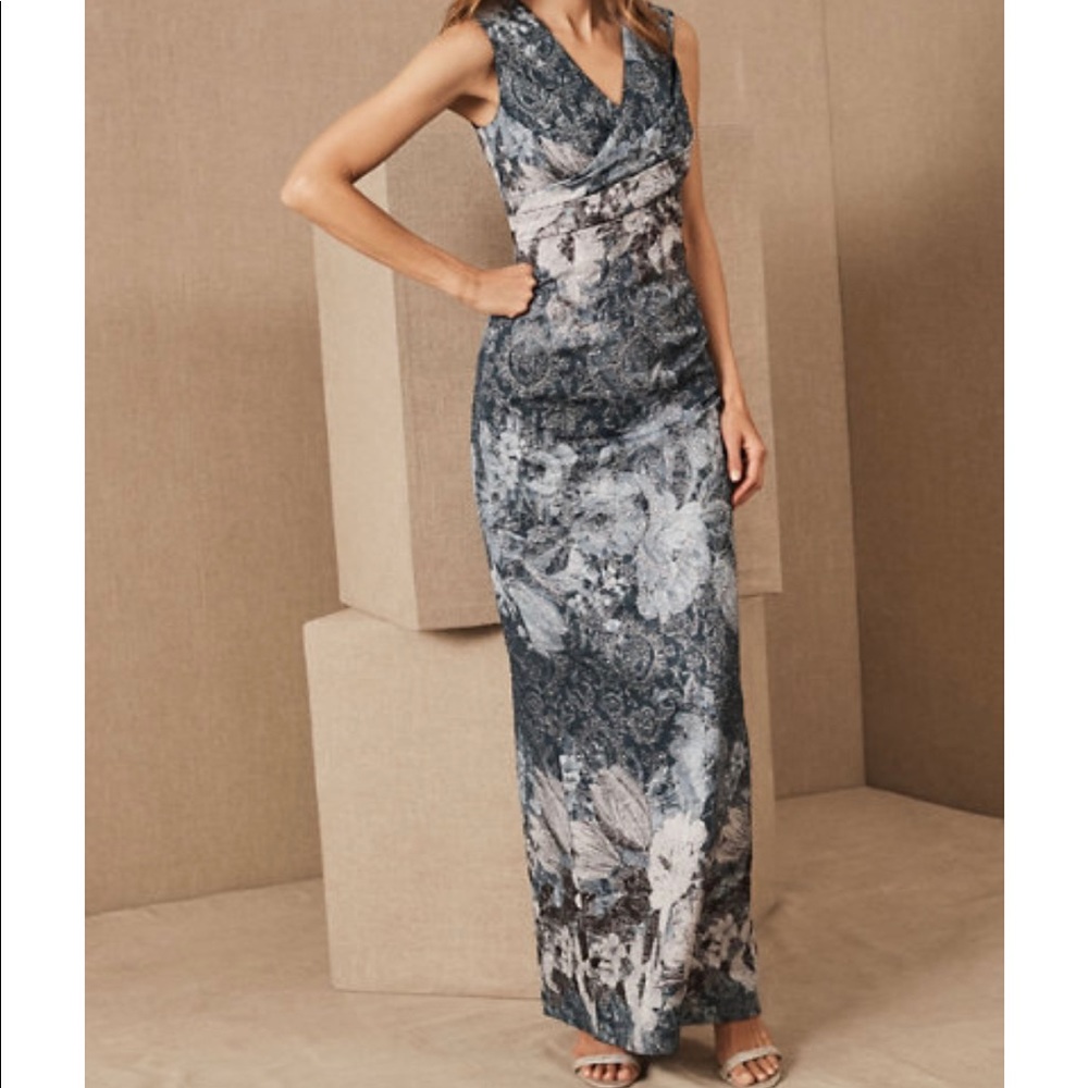 Adrianna Papell Long Matalesse Gown- NWT